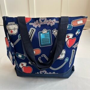 NGIL Nurse Canvas Tote Bag with Coin Purse